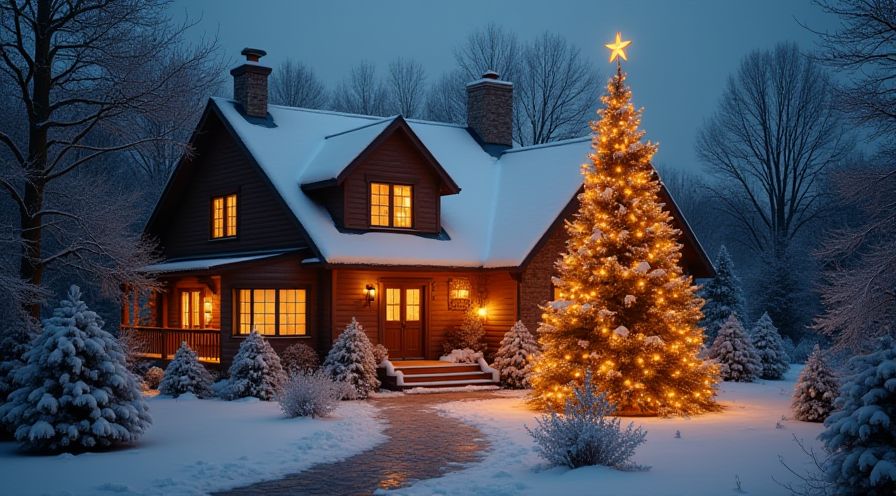 Festliche Weihnachtsbaum-Deko